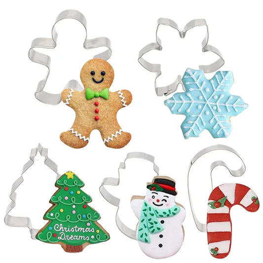 5PCS Christmas Cookie Cutter Set