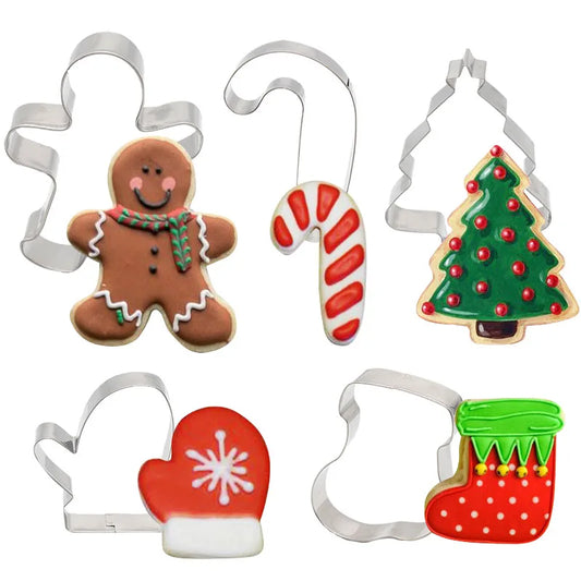 5PCS Christmas Cookie Cutter Set
