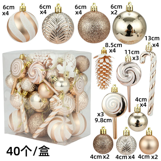 29/36/40PCS Christmas Ball Ornaments – Silver & Red