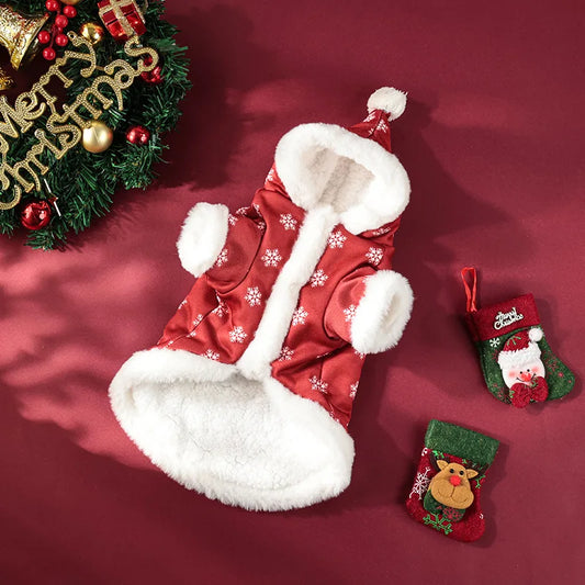 Pet Christmas Plush Jumpsuit