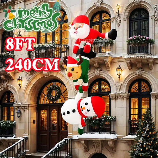 2.4M Inflatable Climbing Santa
