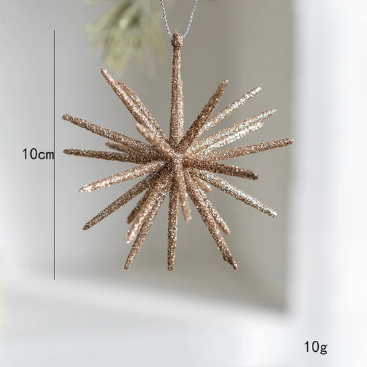 Champagne White Star Ornament