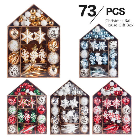 73PCS Christmas Ball Ornaments