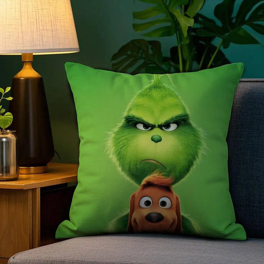 Grinch Christmas Pillow Cover
