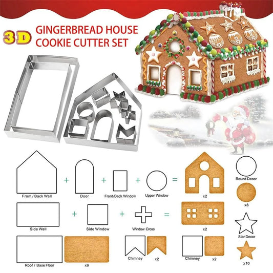 Gingerbread House Cookie Cutter Set