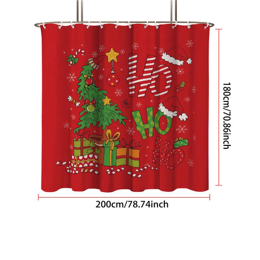 Cartoon Christmas Shower Curtain
