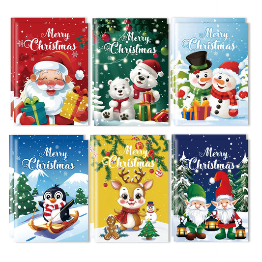 6PCS Christmas Coloring Books