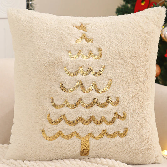 Christmas Faux Fur Pillow Cover 18x18
