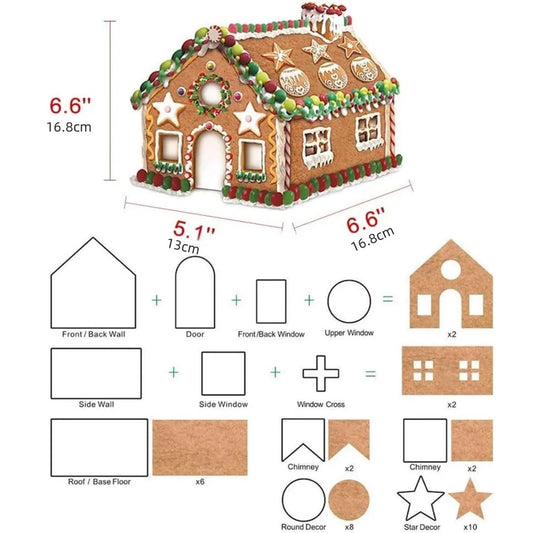 Gingerbread House Cookie Cutter Set