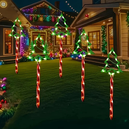 Solar-Powered LED Christmas Tree Lights