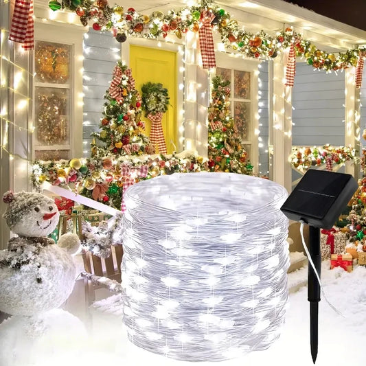 Solar Powered LED Fairy String Lights