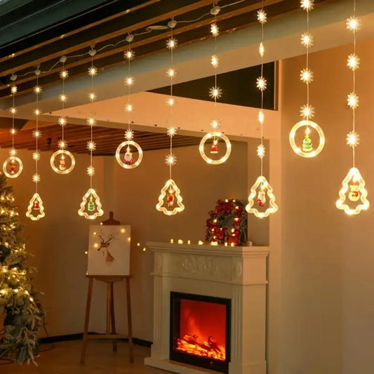 Santa Claus LED Curtain Lights