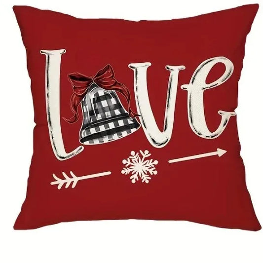 Red Christmas Pillow Cover 45x45cm