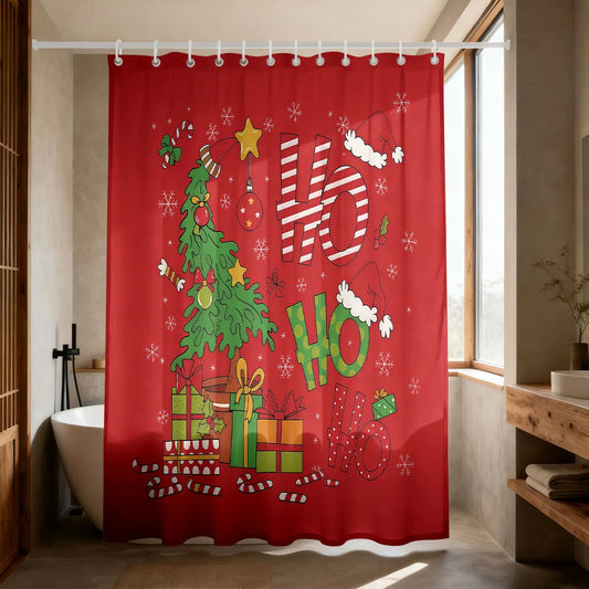 Cartoon Christmas Shower Curtain